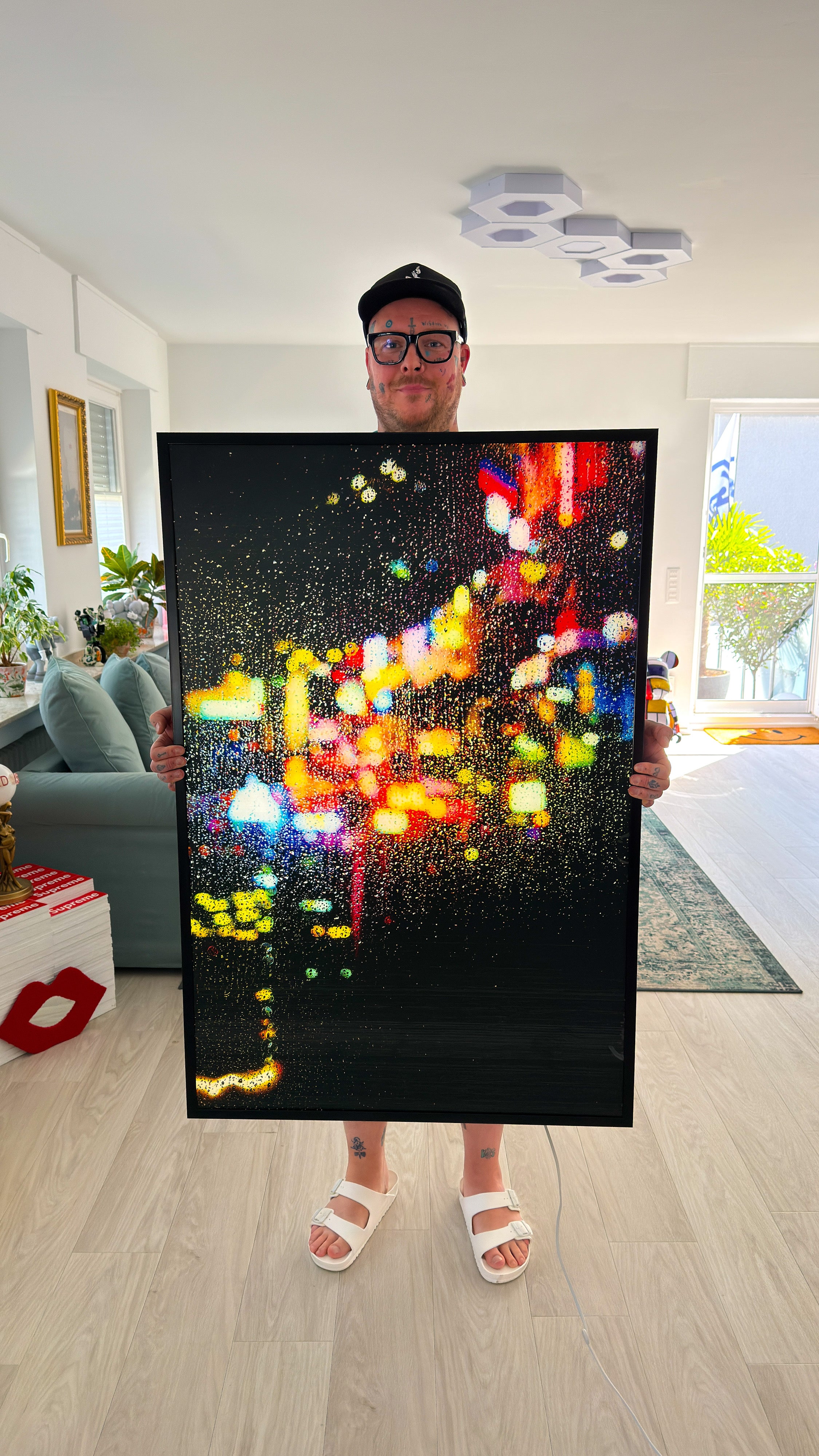 Raindrops (LED Leuchtbild Edition)