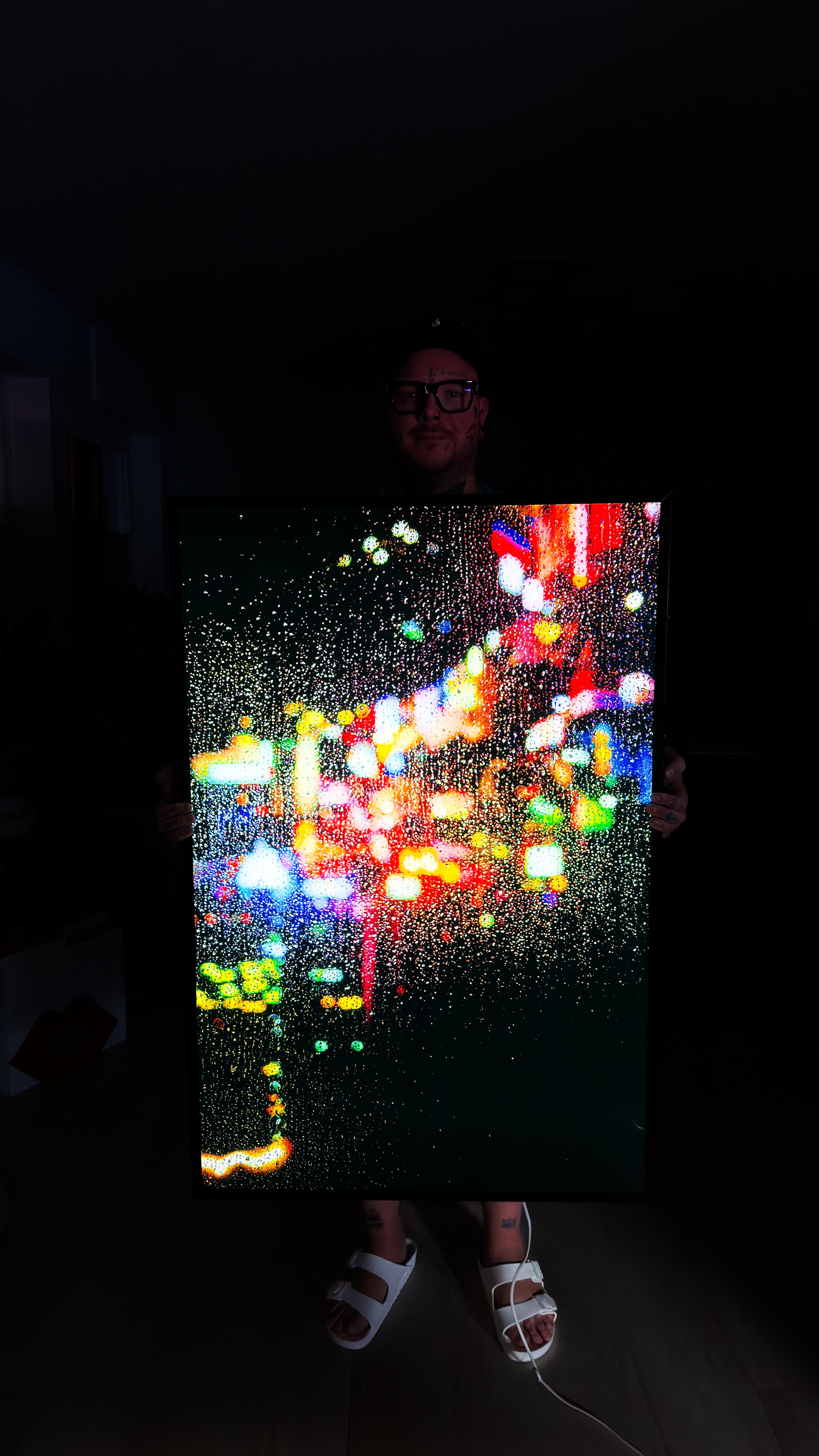 Raindrops (LED Leuchtbild Edition)