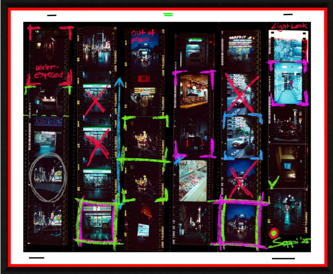 Contact Sheet Tokyo (Mixed Media)