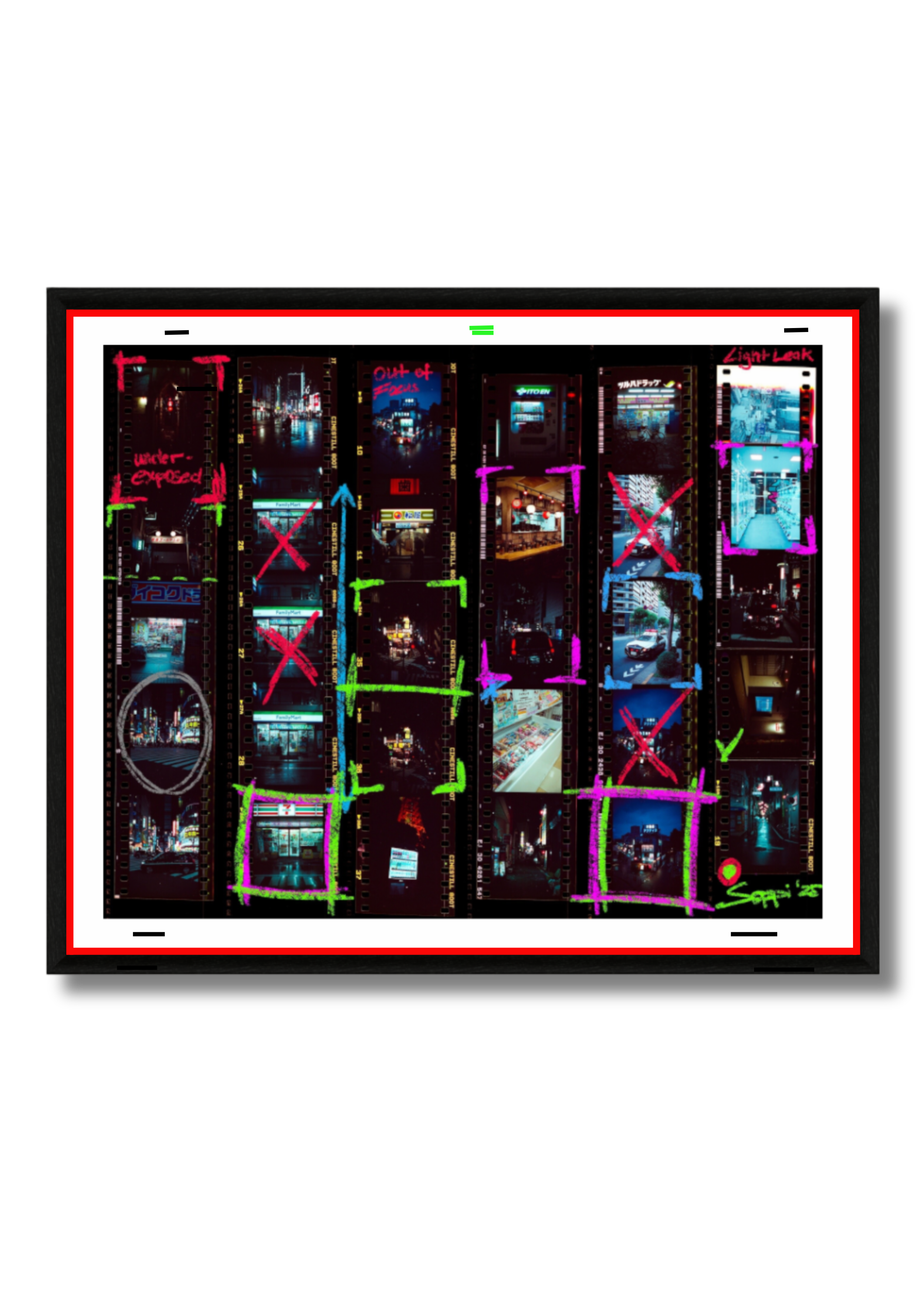 Contact Sheet Tokyo (Mixed Media)